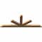 Ekena Millwork Saratoga Smooth Timber Gable Bracket, Western Red Cedar, 96"W x 36"H x 3 1/2"D x 5 1/2"F, 9/12 Pitch GBW096X36X0406SAR00SWR - alternate 3